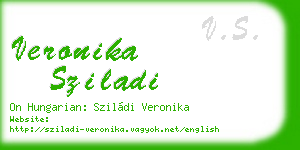 veronika sziladi business card